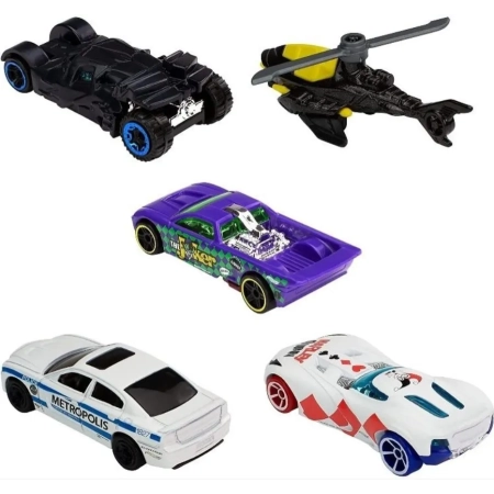 Samochody Hot Wheels BATMAN 5 SZT GTN43