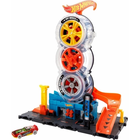 Hot Wheels City Wyścigowy Warsztat Opon HDP02
