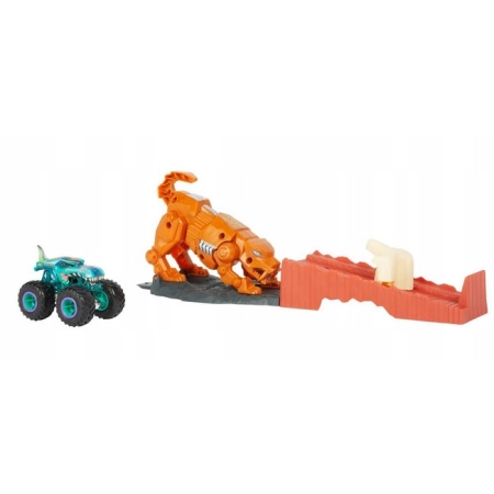 Hot Wheels Monster Trucks Starcie z tygrysem GYL10