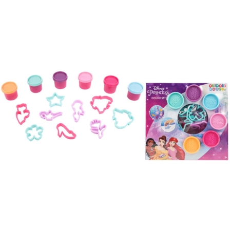 Ciastolina Disney Princess 6 tubek + foremki