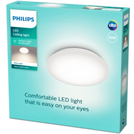 Plafon LED Lampa Sufitowa Biała 3000K 10W 900 lumen Moire CL200 Philips