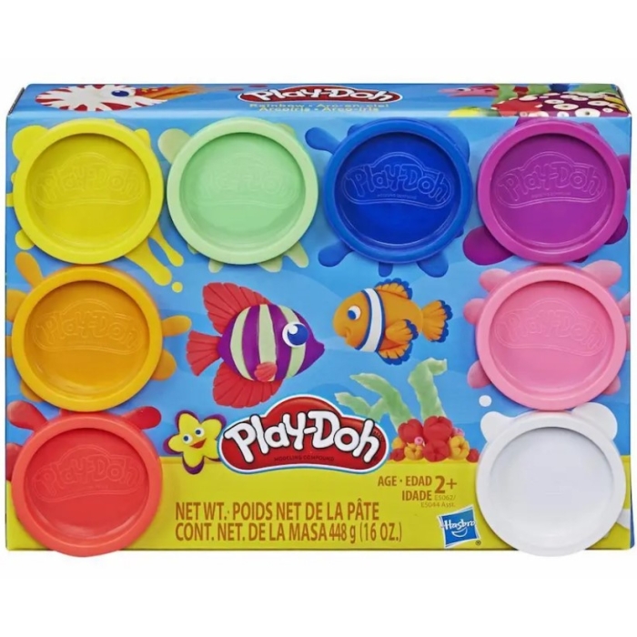 Play-Doh Tęczowe Kolory 8 tub ciastolina Hasbro E5062