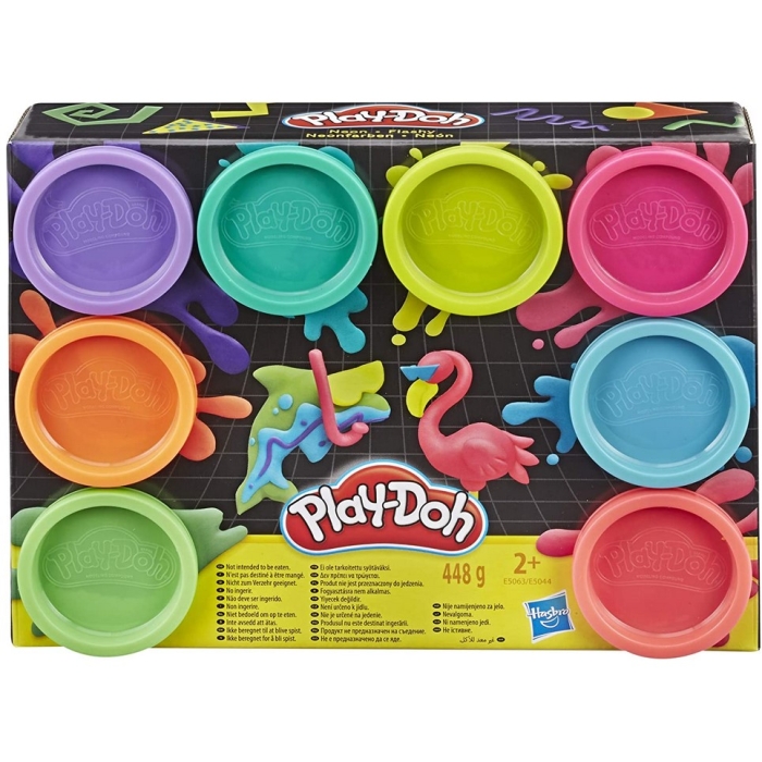 Play-Doh Neonowy 8 tub ciastolina Hasbro E5063