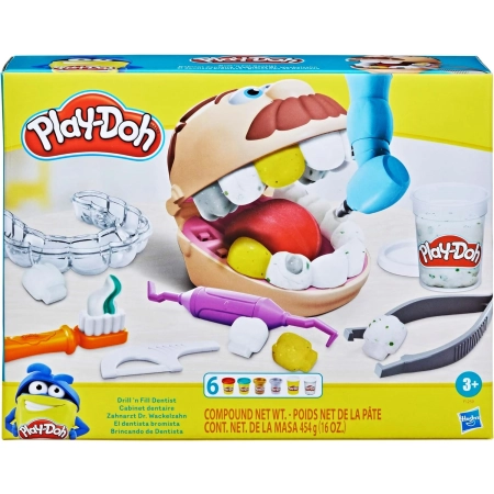 Play Doh Nowy Dentysta ciastolina 454g zestaw Hasbro F1259