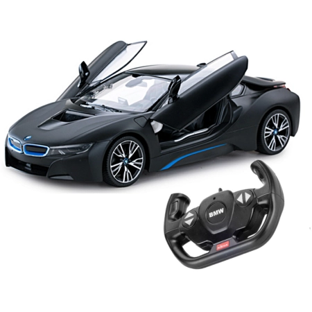 Samochód zdalnie sterowany BMW I8 czarny 1:14 2,4GHz Rastar