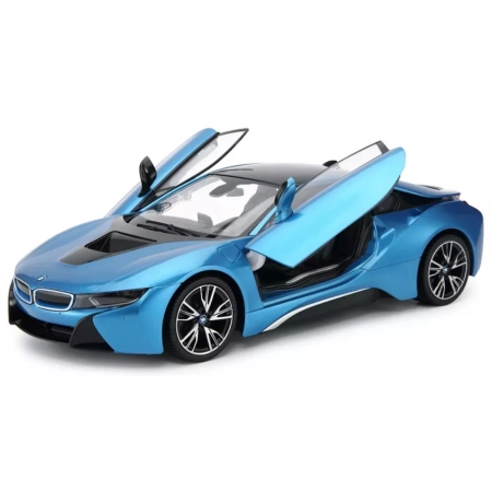 Samochód zdalnie sterowany BMW I8 niebieski 1:14 2,4GHz Rastar