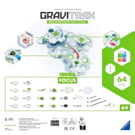 GraviTrax Focus Tor Kulkowy Zestaw Startowy