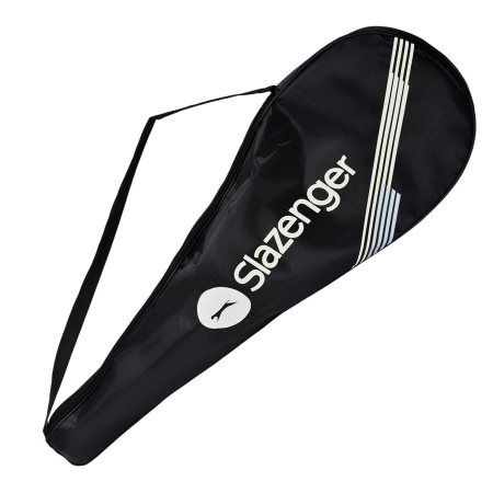 Badminton 2 rakiety paletki czerwone +2 lotki + pokrowiec Dunlop Slazenger
