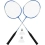 Badminton 2 rakiety paletki niebieskie +2 lotki pokrowiec Dunlop Slazenger