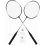 Badminton 2 rakiety paletki czarne +2 lotki + pokrowiec Dunlop Slazenger