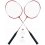 Badminton 2 rakiety paletki czerwone +2 lotki + pokrowiec Dunlop Slazenger