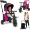 Wózek 7w1 Spacerówka Rowerek Trójkołowy dla dzieci 9-36m różowy Smart Trike
