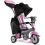 Wózek 4W1 Spacerówka Rowerek Trójkołowy dla dzieci 15-36m różowy SmarTrike