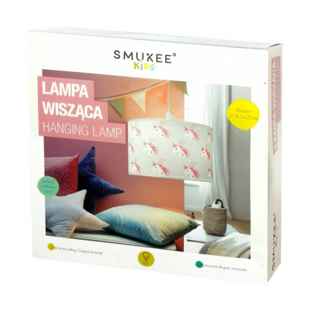 Lampa Sufitowa Wisząca Dziecięca Abażur JEDNOROŻEC