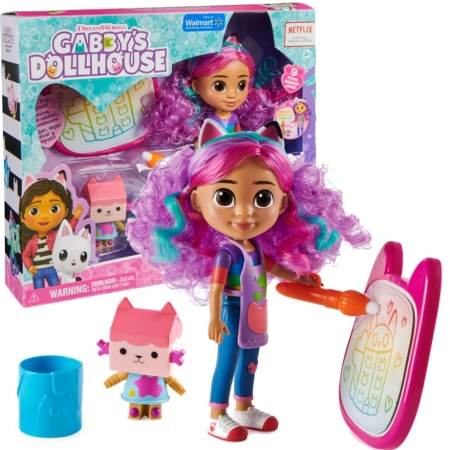 Koci Domek Gabi lalka z kotkiem i akcesoriami z serialu Gabbys Dollhouse