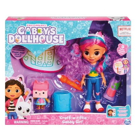 Koci Domek Gabi lalka z kotkiem i akcesoriami z serialu Gabbys Dollhouse