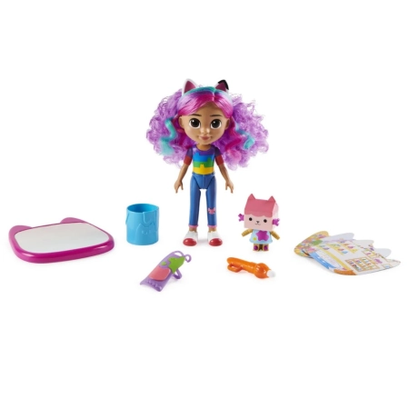 Koci Domek Gabi lalka z kotkiem i akcesoriami z serialu Gabbys Dollhouse