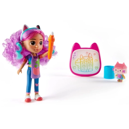 Koci Domek Gabi lalka z kotkiem i akcesoriami z serialu Gabbys Dollhouse