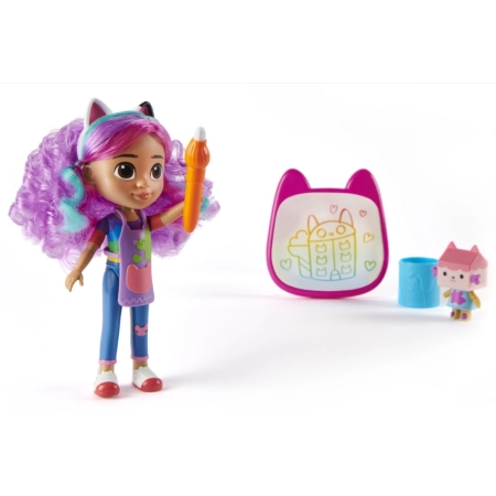 Koci Domek Gabi lalka z kotkiem i akcesoriami z serialu Gabbys Dollhouse