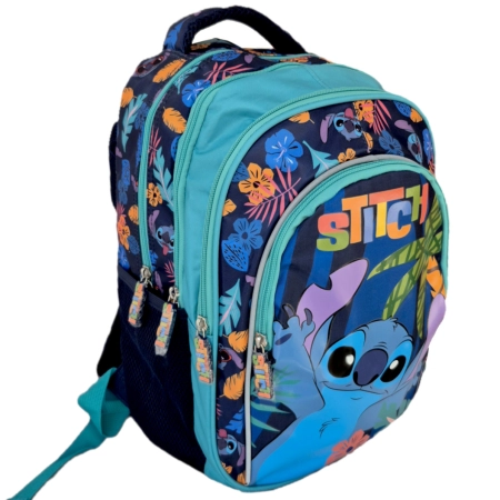 Plecak szkolny tornister profilowany 4-komorowy Disney Stitch St. Majewski