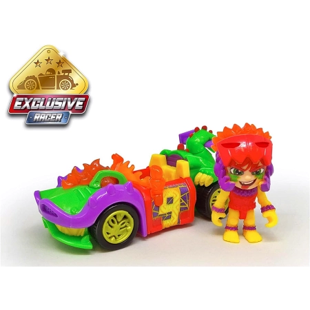 T-Racers Dragon Loop Challenge Tor + smok auto figurka puchar zestaw