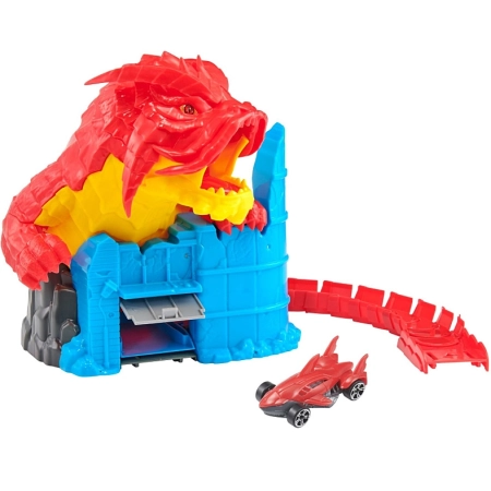 Teamsterz Tor Wyścigowy Klęska Smoka zestaw Beast Machines + Metalowe Autko