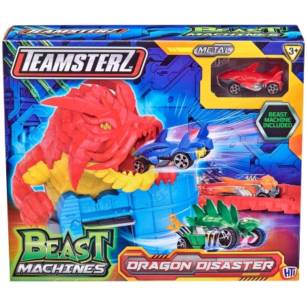 Teamsterz Tor Wyścigowy Klęska Smoka zestaw Beast Machines + Metalowe Autko