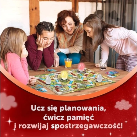 Gra planszowa rodzinna Megajaja Dinozaurus Dinozaury Świecące jaja Trefl