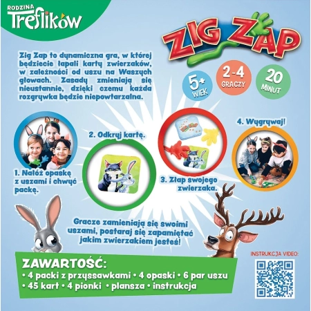 Zig Zap Gra zręcznościowa Rodzina Treflików Trefl