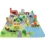 Klocki Drewniane Miasto + mata puzzle figurki pojazdy 2+ O!Klocki Trefl