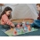 Klocki Drewniane Zamek Rycerski + mata puzzle i figurki 2+ O!Klocki Trefl