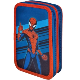 Piórnik szkolny trzykomorowy Spiderman Piórnik szkolny trzykomorowy Spiderman