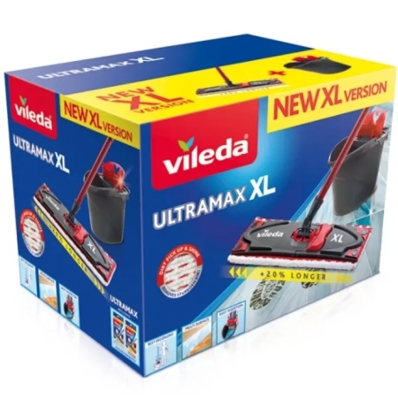 VILEDA UltraMax XL BOX Zestaw mop płaski + wiadro VILEDA UltraMax XL BOX Zestaw mop płaski + wiadro