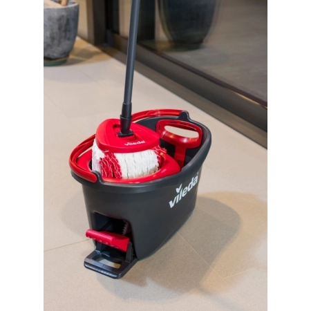 VILEDA TURBO Wiadro + mop obrotowy + szczotka do zabrudzeń
