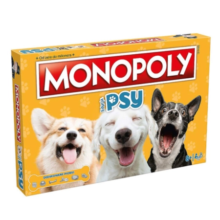 Gra planszowa Monopoly edycja Psy rodzinna Hasbro Winning Moves
