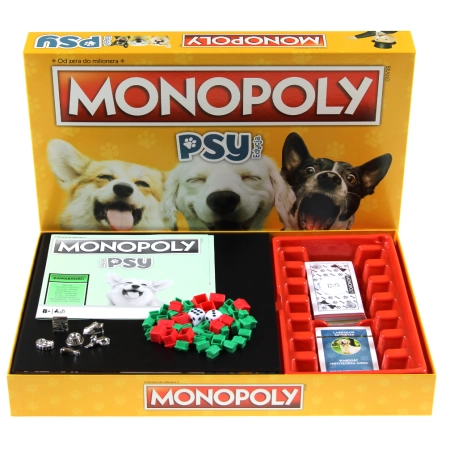 Gra planszowa Monopoly edycja Psy rodzinna Hasbro Winning Moves