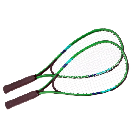 Speed Badminton Rakiety Paletki Lotki Piłka Znaczniki Boiska zestaw zielony
