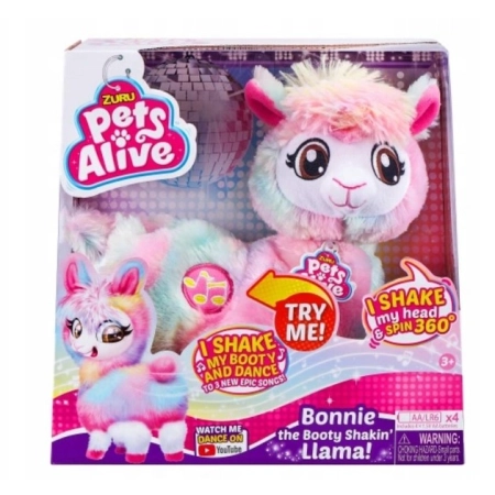 Zhu Zhu Pets Roztańczona Lama Tańczący Pluszak 18m+