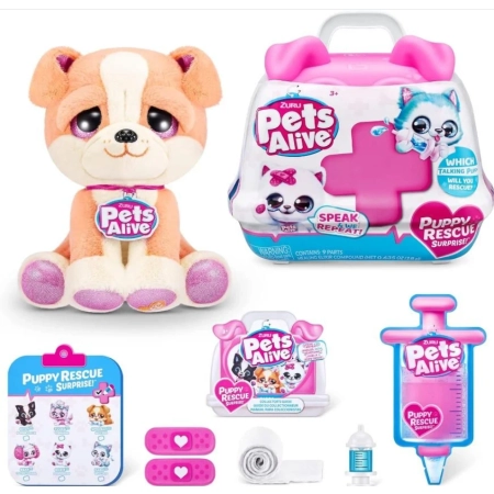 Piesek Pluszak powtarzający słowa + transporter 8 niespodzianek ZURU PETS